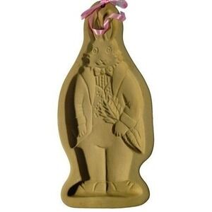 Rycraft Cookie Stamp Mold Easter Bunny Rabbit in Suit Recipes Included‎